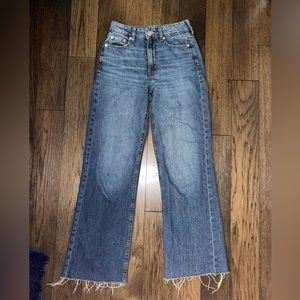 Aeropostale High Rise Wide Leg Jean, Size 000